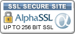  Secure encryption
 with Alpha 128 SSL. 